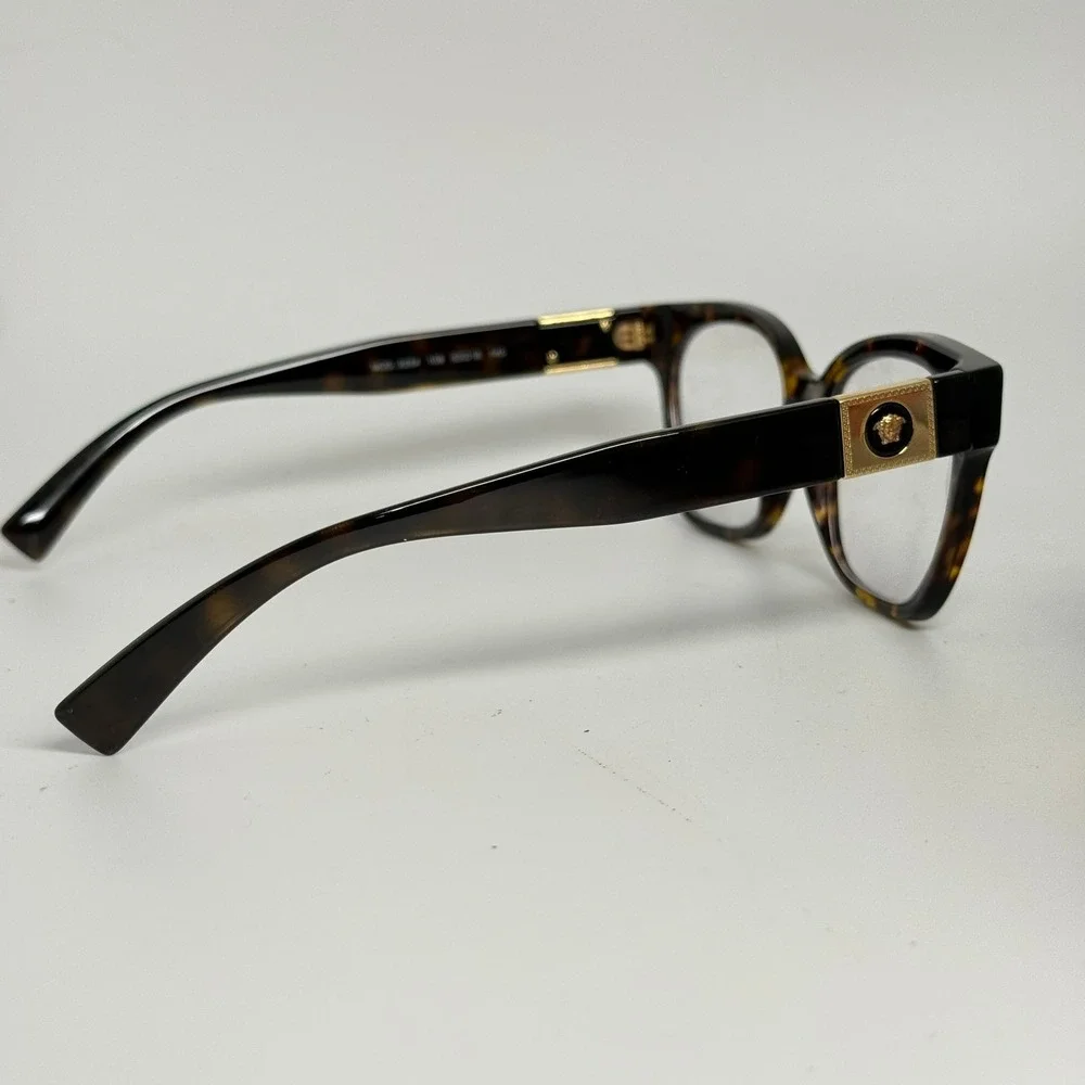 Versace MOD 3294 108 Tortoise Shell Medusa Head Eyeglasses Frame Italy 53-18-140